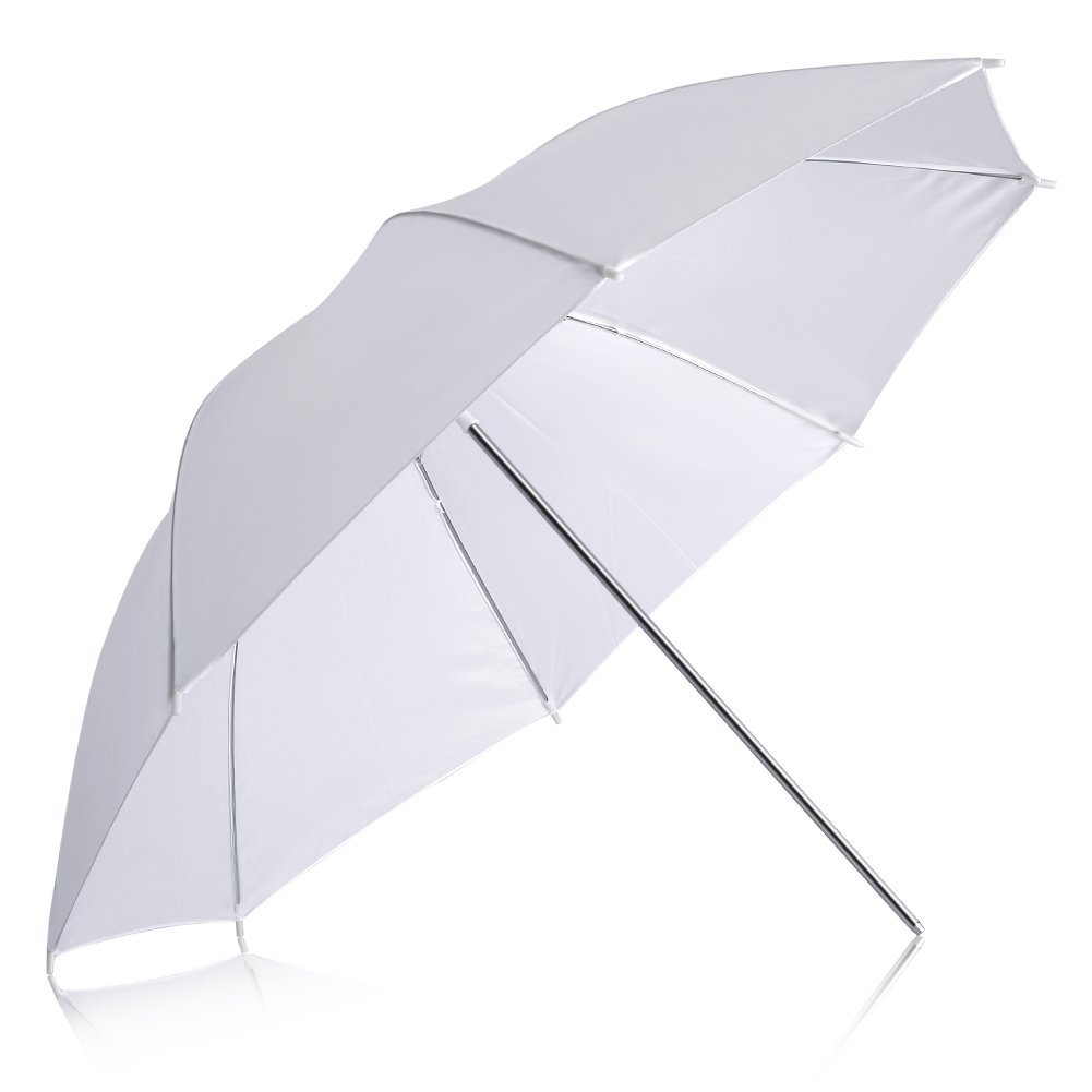 Photography Lighting With Umbrella - ร่มกระจายแสงแบบพกพา ขนาด 20 นิ้ว สีขาว นุ่มนวล