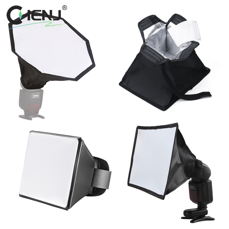 Photography Lightning - 1 ชิ้นพับแฟลช Diffuser Softbox Universal Professional