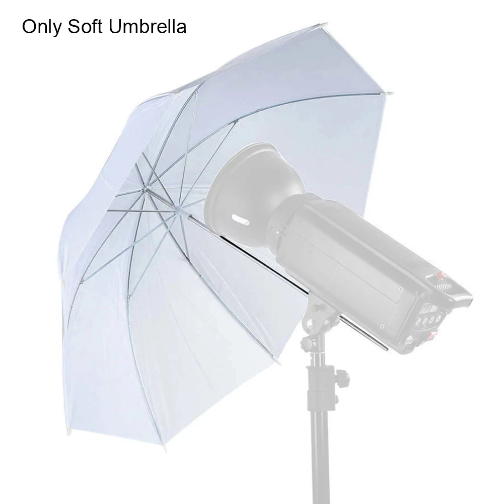Photography Lighting With Umbrella - 20 นิ้วสตูดิโอถ่ายภาพแสงแฟลชโปร่งแสงสีขาวถ่ายภาพ Daylight Reflector ร่มนุ่มพับได้สําหรับการถ่ายภาพ