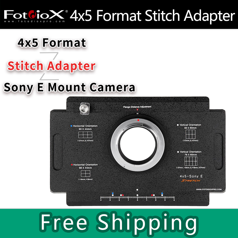 Sony Camera A7 Iv - Fotodiox 4x5 รูปแบบขนาดใหญ่ Splicing/Stitch อะแดปเตอร์สําหรับ Graflex