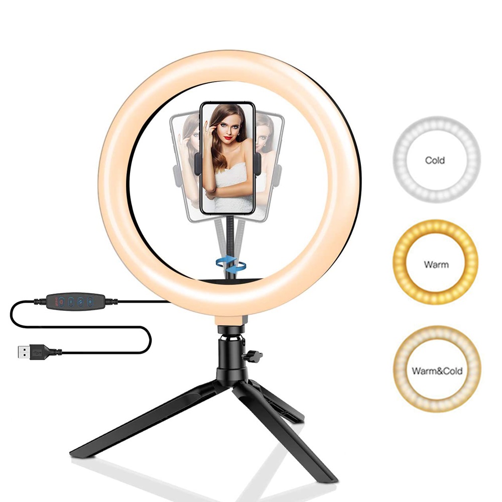 Photography Lightning - 26 ซม.10 นิ้ว LED แหวน Selfie