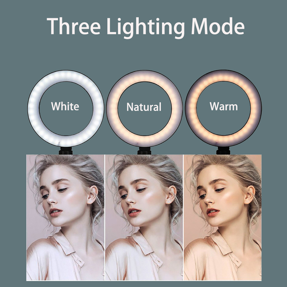 6 นิ้วแหวนแสงขาตั้งกล้อง LED B - Photography Lighting With Umbrella บทวิจารณ์และราคา