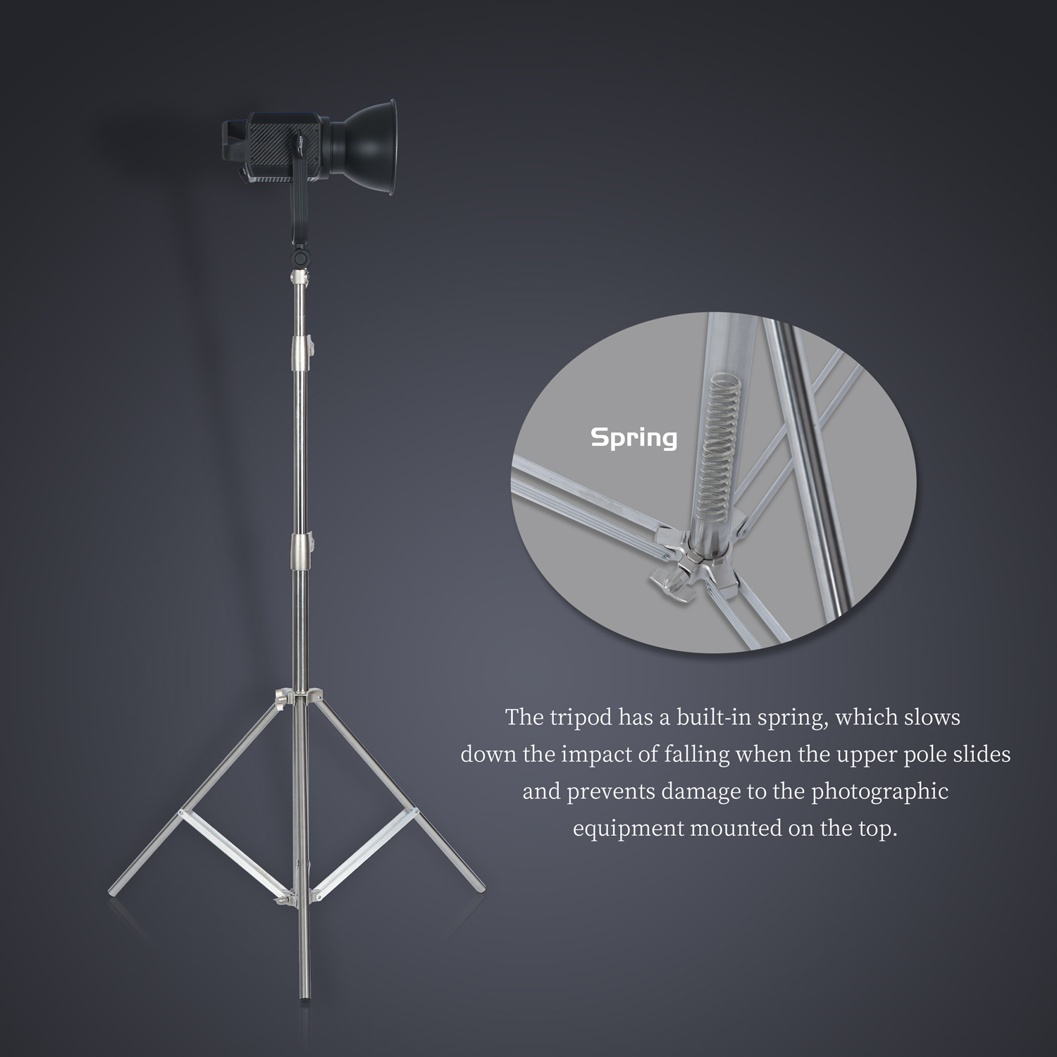 SH 2.8M สแตนเลสสตีลขาตั้ง Heav - Photography Lightning บทวิจารณ์และราคา