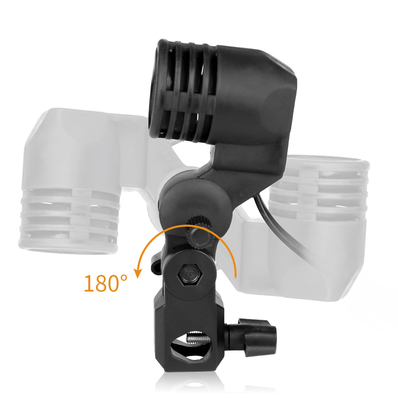 1.8M สายเคเบิลหลอดไฟขาตั้ง E26 - Photography Lighting With Umbrella บทวิจารณ์และราคา