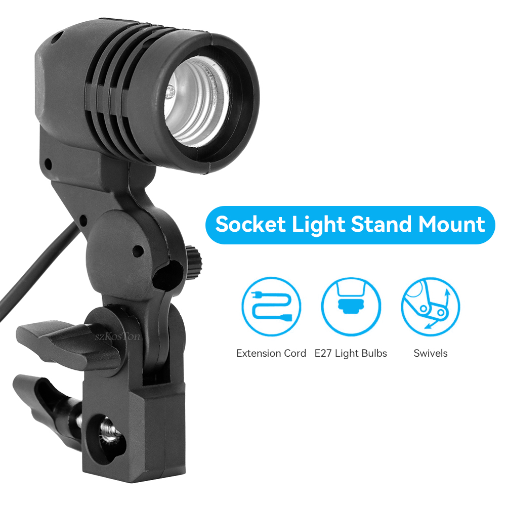 2ชิ้น/1ชิ้น E27เดี่ยวที่ตั้งหล - Photography Lighting With Umbrella บทวิจารณ์และราคา