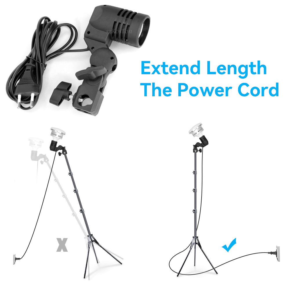 2ชิ้น/1ชิ้น E27เดี่ยวที่ตั้งหล - Photography Lighting With Umbrella บทวิจารณ์และราคา