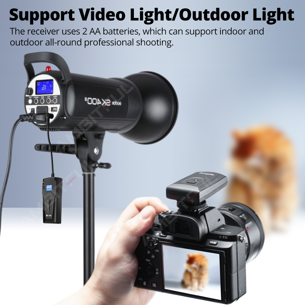 Godox RT-16 ชุดตัวส่งสัญญาณแฟล - Trigger Receiver Set บทวิจารณ์และราคา