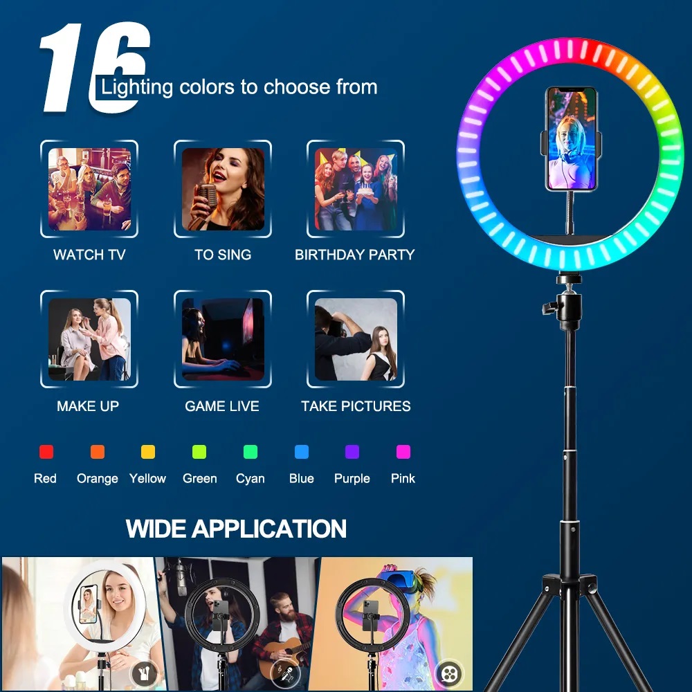 ไฟวงแหวน RGB ขนาด 10 นิ้ว พร้อ - Photography Lighting With Umbrella บทวิจารณ์และราคา