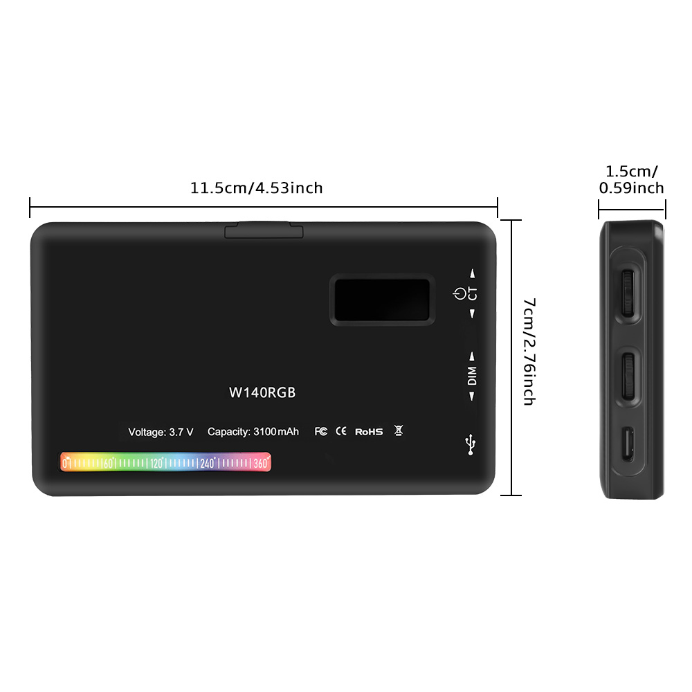 SH W140 ไฟวิดีโอ LED RGB 0-360 - Photography Lighting With Umbrella บทวิจารณ์และราคา