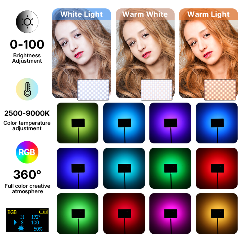 Ulanzi ไฟวิดีโอ RGB 15W LT003แ - Photography Lighting With Umbrella บทวิจารณ์และราคา
