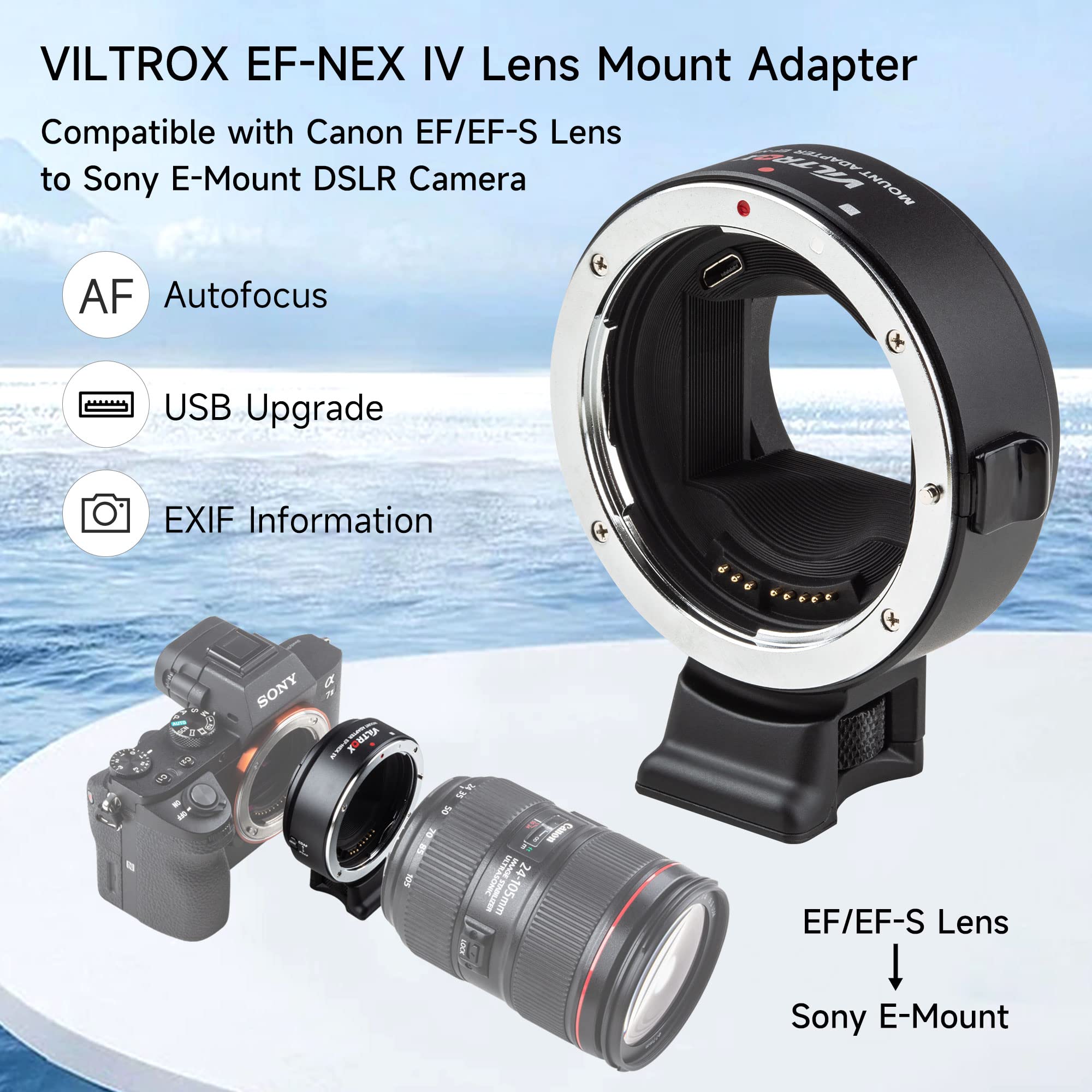 แหวนอะแดปเตอร์เมาท์เลนส์ Viltr - Sony Camera A7 Iv บทวิจารณ์และราคา